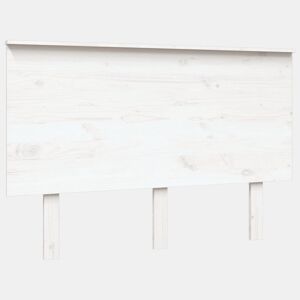 Cabeceira - Cabeceira de cama 124x6x82,5 cm pinho maciço branco