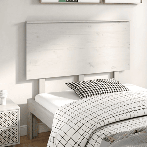 Cabeceira - Cabeceira de cama 124x6x82,5 cm pinho maciço branco