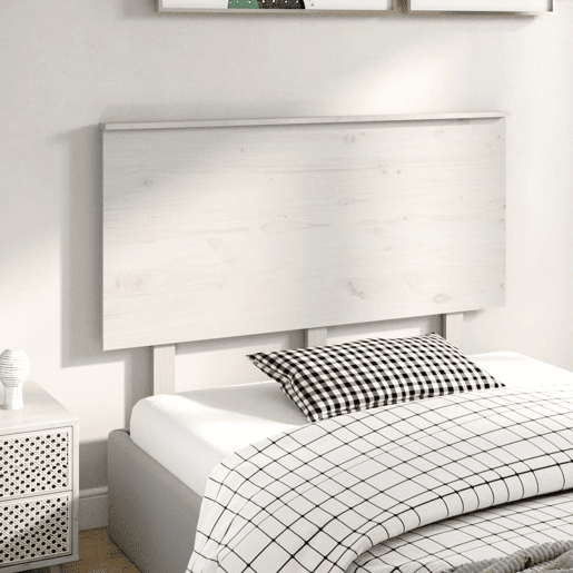 Cabeceira - Cabeceira de cama 124x6x82,5 cm pinho maciço branco