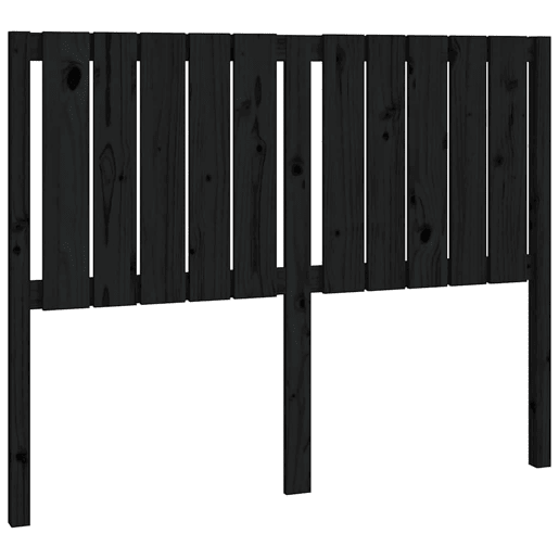Cabeceira - Cabeceira de cama 125,5x4x100 cm pinho maciço preto