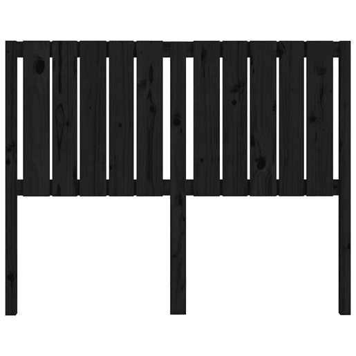 Cabeceira - Cabeceira de cama 125,5x4x100 cm pinho maciço preto