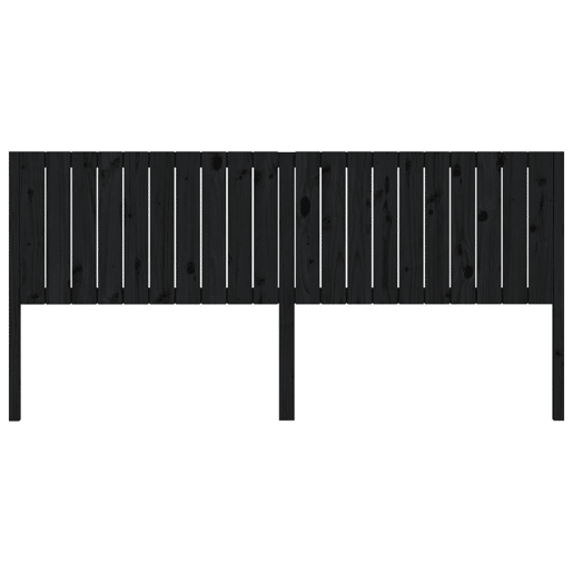 Cabeceira - Cabeceira de cama 205,5x4x100 cm pinho maciço preto