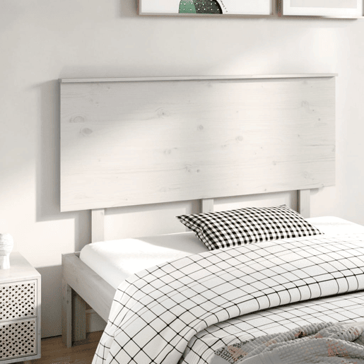 Cabeceira - Cabeceira de cama 144x6x82,5 cm pinho maciço branco