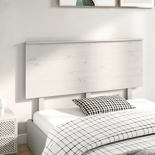 Cabeceira - Cabeceira de cama 144x6x82,5 cm pinho maciço branco