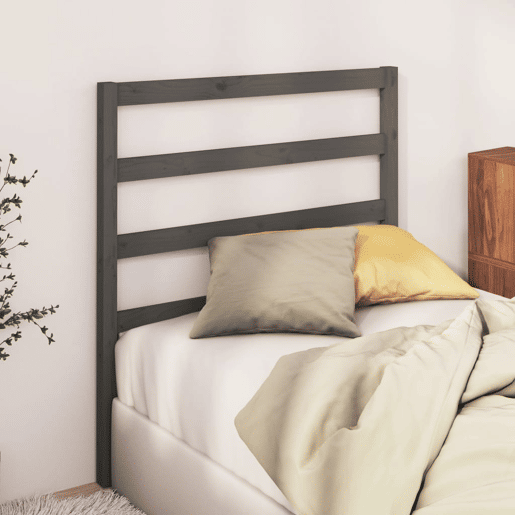 Cabeceira - Cabeceira de cama 95x4x100 cm pinho maciço cinza