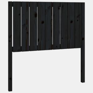 Cabeceira - Cabeceira de cama 95,5x4x100 cm pinho maciço preto