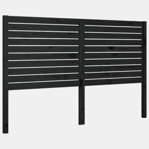 Cabeceira - Cabeceira de cama 166x4x100 cm pinho maciço preto