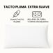 Almohada Fibra y Viscoelástica Tejido Strech Aloe Vera 80x40 Almohada Fibra y Viscoelástica Tejido Strech Aloe Vera 80x40 Blanco/ Gris