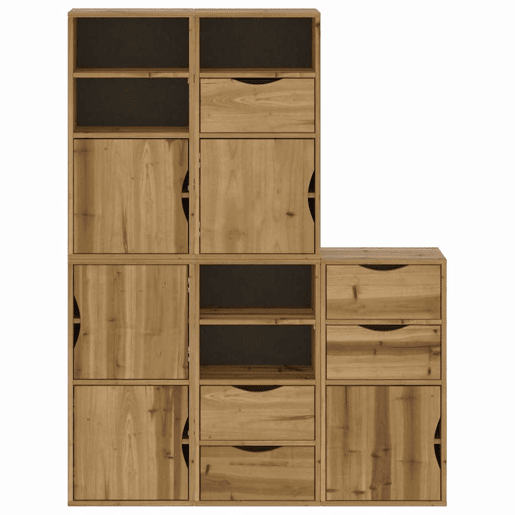 vidaXL Móveis de apoio 5 pcs ODDA 40x24x79 cm pinho de madeira maciça vidaXL Móveis de apoio 5 pcs ODDA 40x24x79 cm pinho de madeira maciça