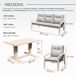 YOEVU -Conjunto aluminio 5 plazas YOEVU -Conjunto aluminio 5 plazas Beige