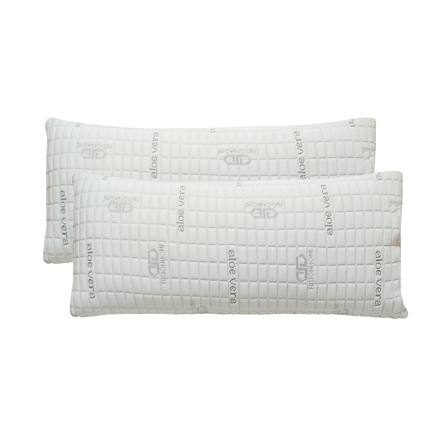 Pack 2 Almohadas 100% Copos Viscoelástica Aloe Vera 75x40