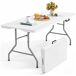 Mesa plegable de resina Yoevu, para interior y exterior 180x70 Mesa plegable de resina Yoevu, para interior y exterior 180x70 Blanco