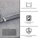 YOEVU - Conjunto de jardín aluminio 7 plazas con mesa YOEVU - Conjunto de jardín aluminio 7 plazas con mesa Gris