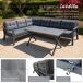 YOEVU - Conjunto de jardín aluminio 7 plazas con mesa YOEVU - Conjunto de jardín aluminio 7 plazas con mesa Gris