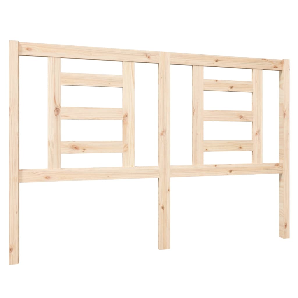 cabecero cama - mueble cabecero madera maciza de pino 146x4x100 cm