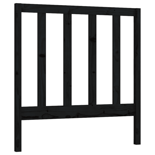 Cabeceira - Cabeceira de cama 96x4x100 cm pinho maciço preto