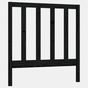 Cabeceira - Cabeceira de cama 96x4x100 cm pinho maciço preto