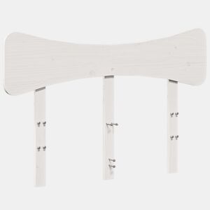 Cabeceira - Cabeceira de cama 120 cm madeira de pinho maciça branco