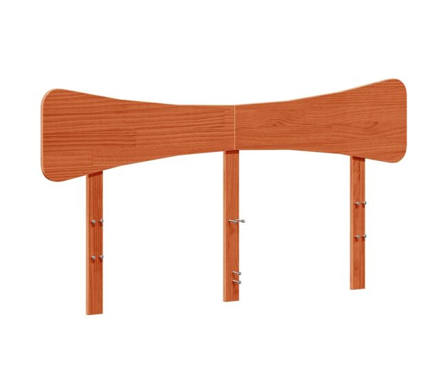 Cabecero cama - mueble cabecero madera maciza de pino marrón cera 160 cm