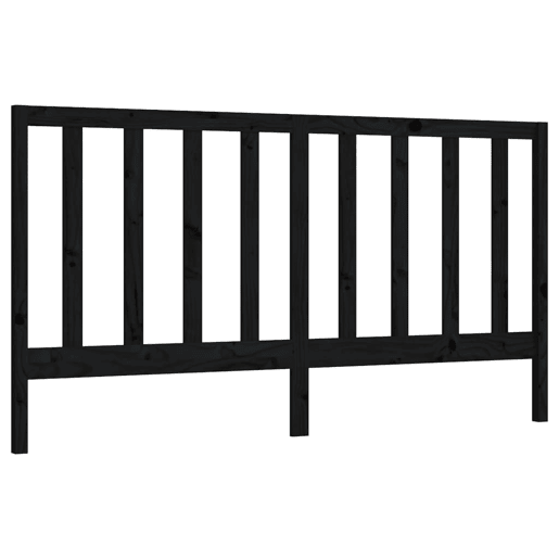 Cabeceira - Cabeceira de cama 206x4x100 cm pinho maciço preto