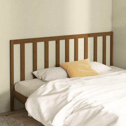Cabeceira - Cabeceira de cama 206x4x100 cm pinho maciço castanho mel