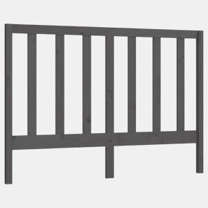 Cabeceira - Cabeceira de cama 146x4x100 cm pinho maciço cinzento