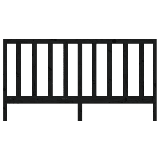 Cabeceira - Cabeceira de cama 186x4x100 cm pinho maciço preto