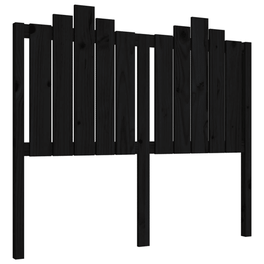 Cabeceira - Cabeceira de cama 126x4x110 cm pinho maciço preto