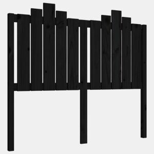 Cabeceira - Cabeceira de cama 126x4x110 cm pinho maciço preto