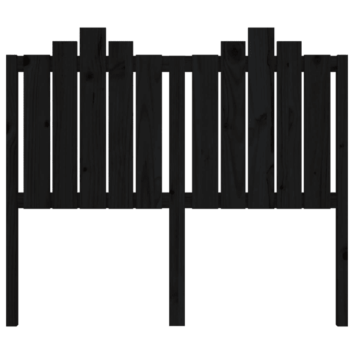 Cabeceira - Cabeceira de cama 126x4x110 cm pinho maciço preto