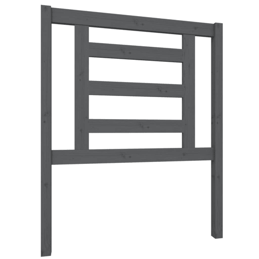 Cabeceira - Cabeceira de cama 81x4x100 cm pinho maciço cinzento
