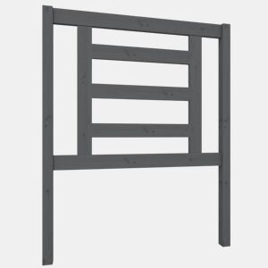 Cabeceira - Cabeceira de cama 81x4x100 cm pinho maciço cinzento