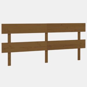Cabeceira - Cabeceira de cama 184x3x81 cm pinho maciço castanho mel