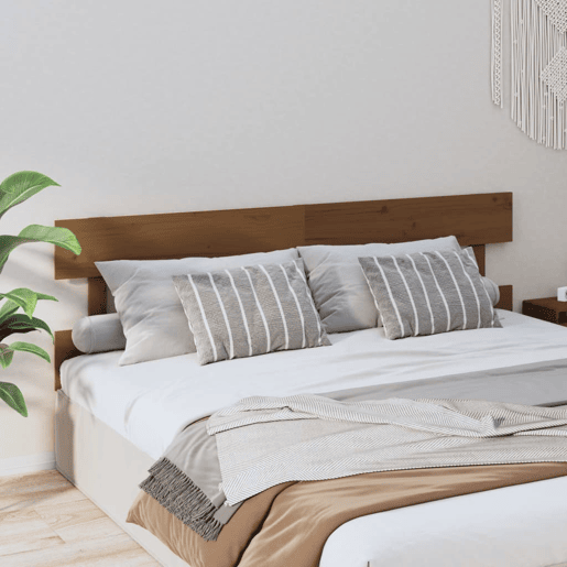 Cabeceira - Cabeceira de cama 184x3x81 cm pinho maciço castanho mel