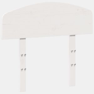 Cabeceira - Cabeceira de cama 75 cm madeira de pinho maciça branco