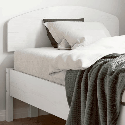 Cabeceira - Cabeceira de cama 75 cm madeira de pinho maciça branco