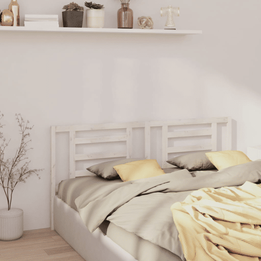 Cabeceira - Cabeceira de cama 166x4x100 cm pinho maciço branco