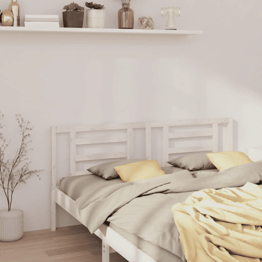 Cabeceira - Cabeceira de cama 166x4x100 cm pinho maciço branco