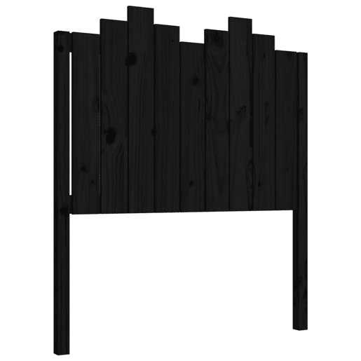 Cabeceira - Cabeceira de cama 96x4x110 cm pinho maciço preto