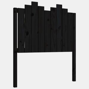 Cabeceira - Cabeceira de cama 96x4x110 cm pinho maciço preto