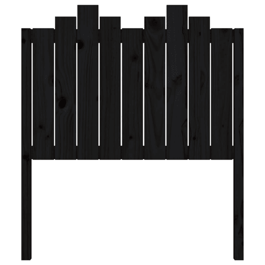 Cabeceira - Cabeceira de cama 96x4x110 cm pinho maciço preto