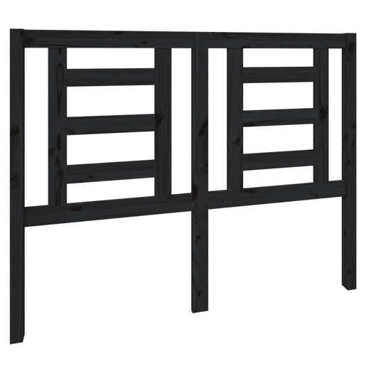 Cabeceira - Cabeceira de cama 126x4x100 cm pinho maciço preto