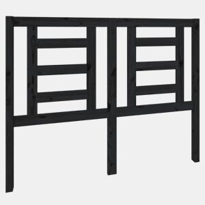 Cabeceira - Cabeceira de cama 126x4x100 cm pinho maciço preto