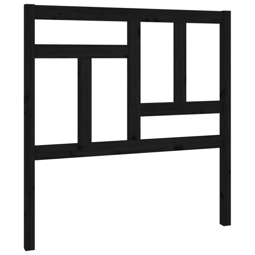 Cabeceira - Cabeceira de cama 95,5x4x100 cm pinho maciço preto