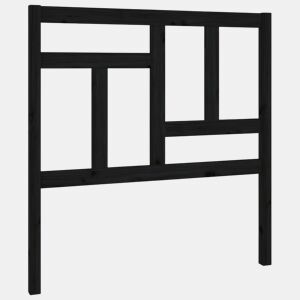 Cabeceira - Cabeceira de cama 95,5x4x100 cm pinho maciço preto