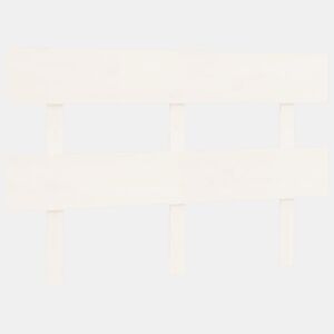 Cabeceira - Cabeceira de cama 124x3x81 cm pinho maciço branco