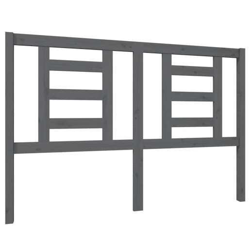 Cabeceira - Cabeceira de cama 146x4x100 cm pinho maciço cinzento