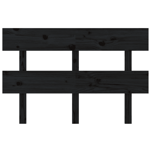 Cabeceira - Cabeceira de cama 144x3x81 cm pinho maciço preto