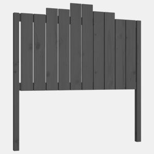 Cabeceira - Cabeceira de cama 106x4x110 cm pinho maciço cinzento