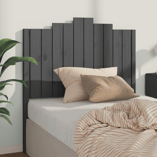 Cabeceira - Cabeceira de cama 106x4x110 cm pinho maciço cinzento